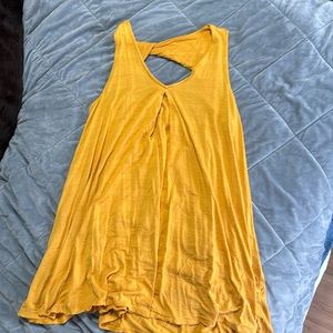 Dandelion Yellow Dress with keyhole back